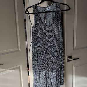 Old Navy Monochrome Patterned Dress